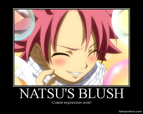  Natsu cutest blush ❤