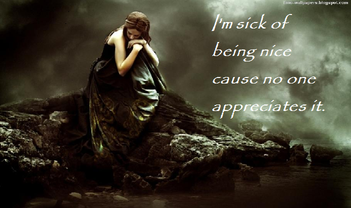 Sick of being Nice