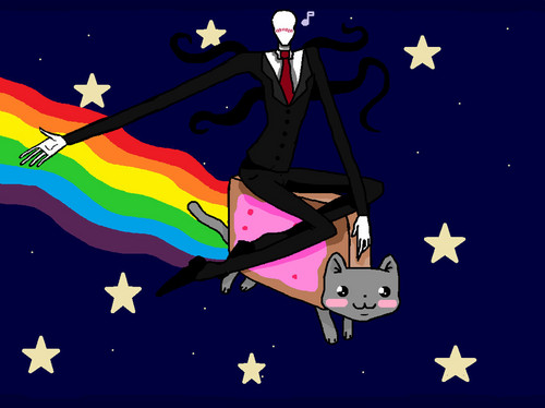 Slenderman And Nyan Cat