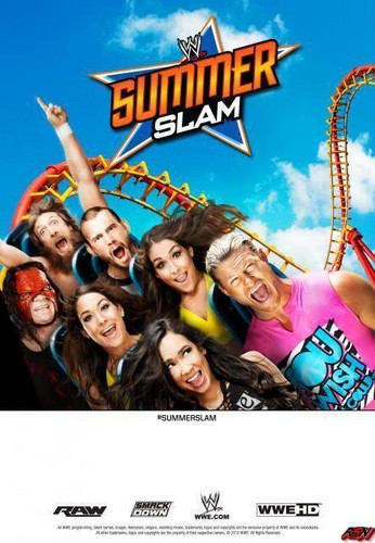  SummerSlam poster featuring AJ Lee