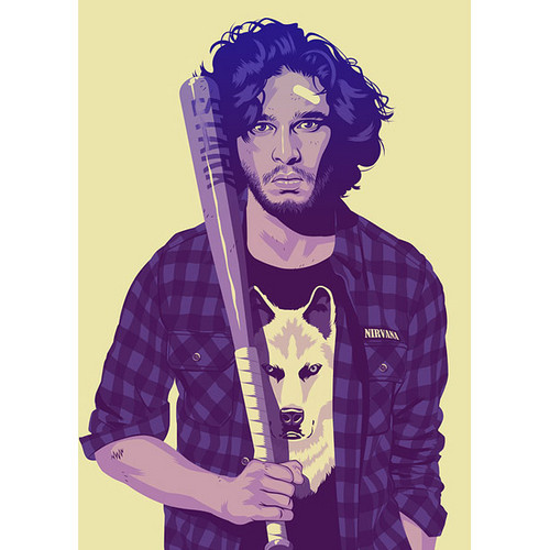  'Game of Thrones' characters in retro clothes