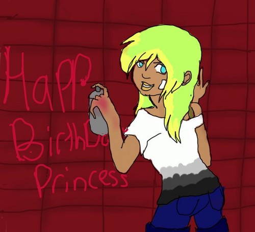  "happy late birthday,princess!"~smarts