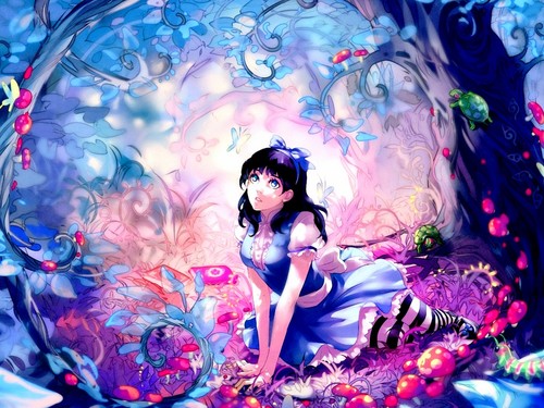  Alice in Wonderland kertas dinding