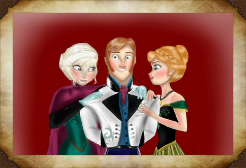  Anna, Elsa and Hans