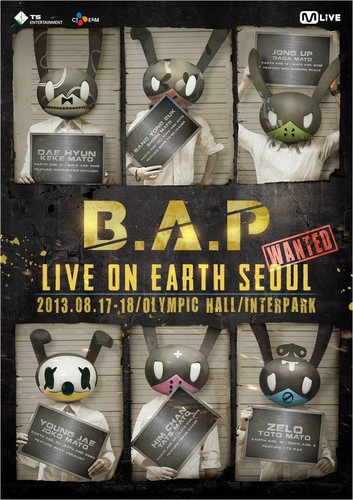  B.A.Pmain poster for upcoming encore konsert in Seoul