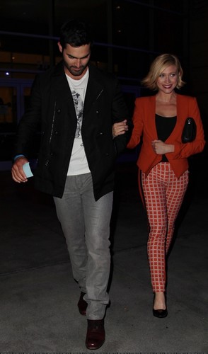  Brittany Snow and Tyler Hoechlin leave a Beyonce concert
