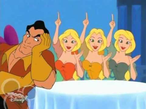 Gaston and the Bimbettes in House of Mouse TV Show