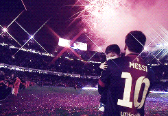  Leo and Thiago watch the fireworks during yesterday’s celebrations.