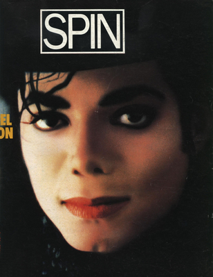  Michael On The Cover Of "SPIN" Magazine