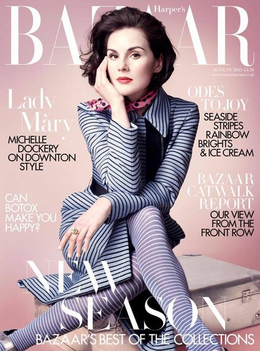  Michelle Dockery on the cover of Harper's Bazaar