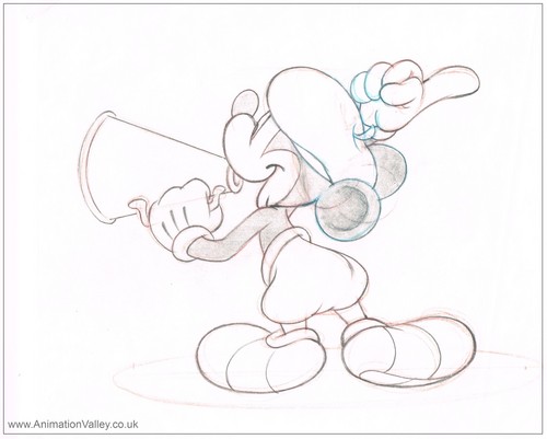  Original disney Mickey ratón Concept Artwork
