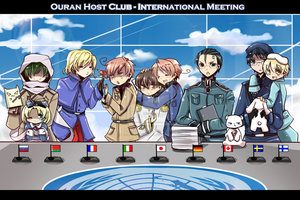  Ouran hetalia - axis powers host club pic!^^