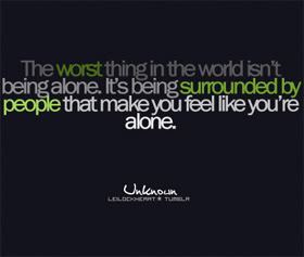  People Make toi Feel Alone