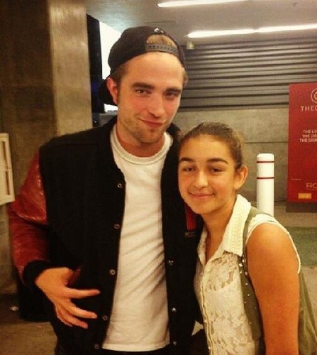  Rob with a fan at the Beyoncé concerto July 1st,2013