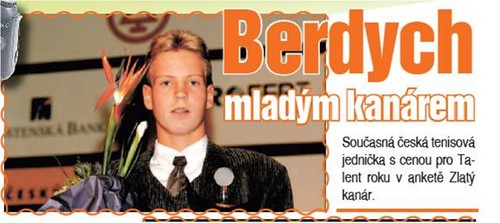  young Tomas Berdych..