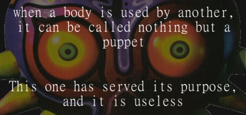  A puppet that can no longer be used...