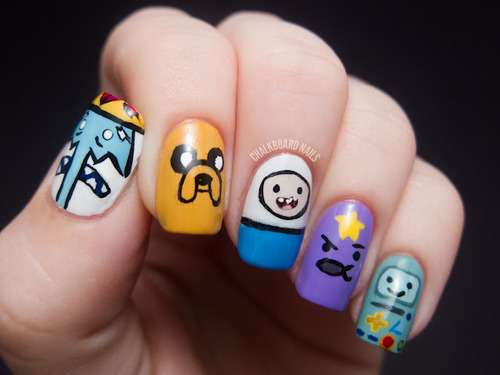  Adventure time nail art