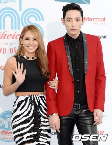  CL and model Lee Soo Hyuk at Mnet 20's Choice Awards
