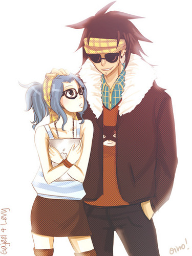  Hipster Gajeel and Levy