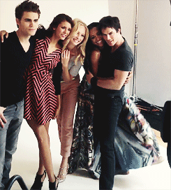  Kat&Ian with "The Vampire Diaries cast on the TV Guide yacht"