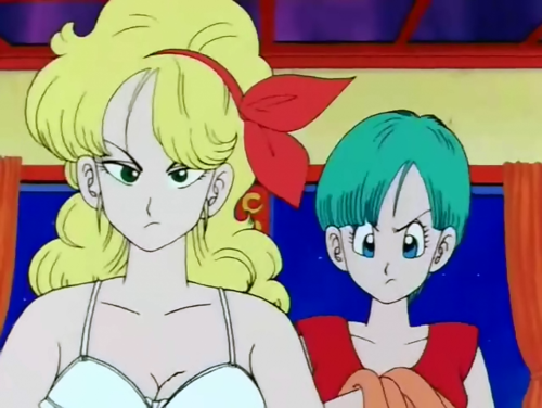  Launch and Bulma are changing their clothes... (Dragon Ball Screenshots)