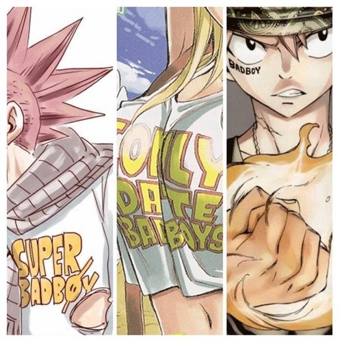  Lucy only تاریخ badboys and Natsu is a super badboy ♥