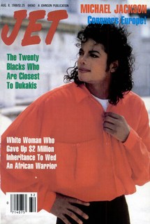  Michael Jackson On The Cover Of The 1988 Issue Of "JET" Magazine