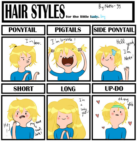  hair style_finn the human