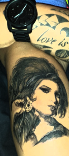  Amy Winehouse tribute Tattoo