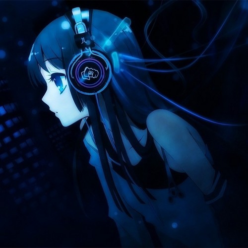  anime Person listening to dubstep