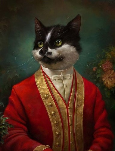  猫 as Classical Paintings
