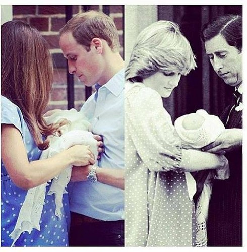  Duke and Duchess of Cambridge and their baby. <3