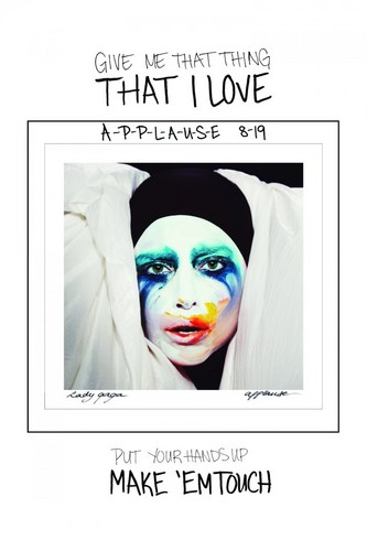  Gaga's post on LM.com: "Give me that thing that I love, put your hands up, make 'em touch"