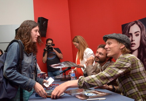  Jamie Campbell Bower at ‘MORTAL INSTRUMENTS’ fan event in Barcelona (June 27, 2013)