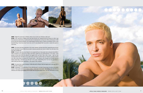 KUBA Ka - Spread in APOLLO Male Models magazine