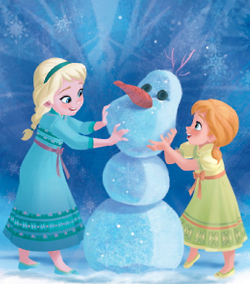  Little Anna and Elsa