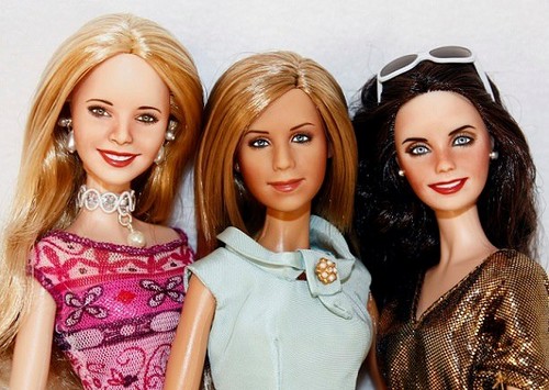 Phoebe, Rachel and Monica dolls