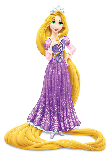  Rapunzel wearing crown