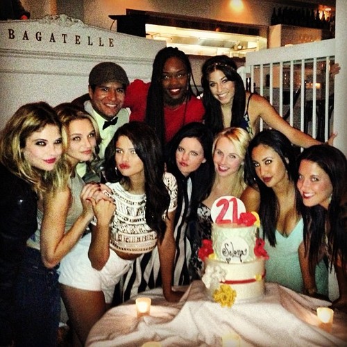  Selena celebrating her 21st birthday