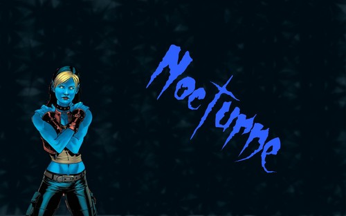  "Nocturne/ Talia Wagner" Blue Name wallpaper