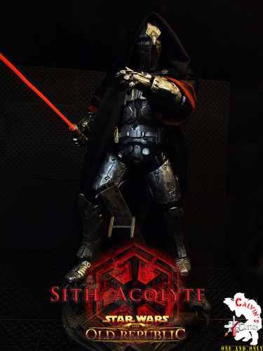  Calvin's Custom One Sixth SITH ACOLYTE with light-up saber