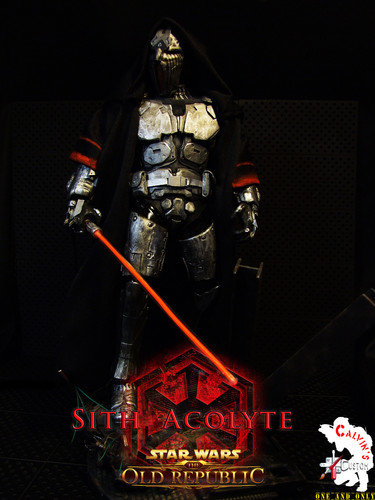  Calvin's Custom One Sixth SITH ACOLYTE with light-up saber