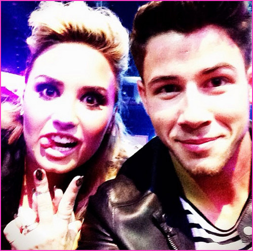  Demi Lovato And Nick jonas At TCA 2013