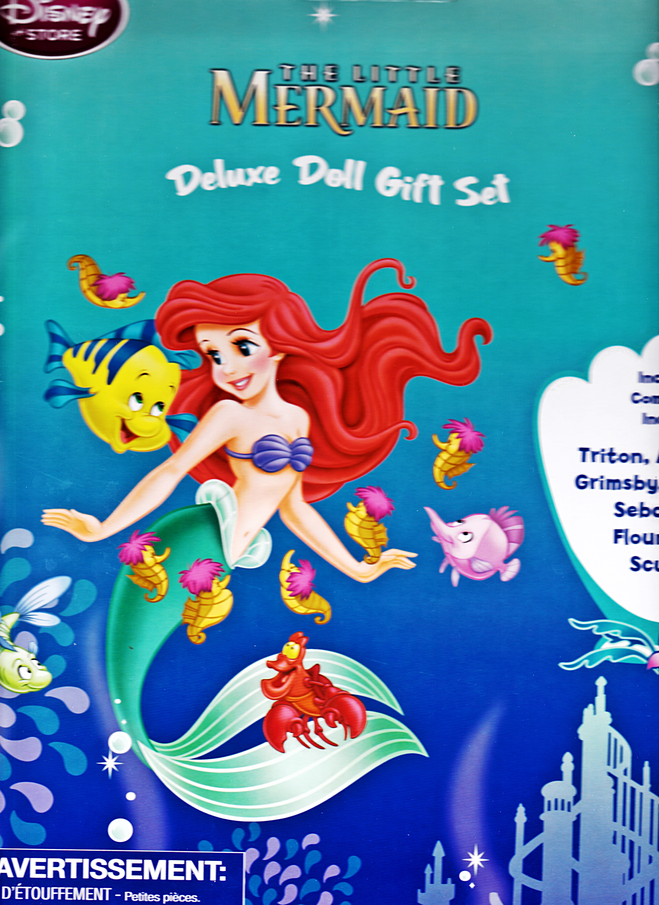  Disney Store - The Little Mermaid: Deluxe Doll Gift Set