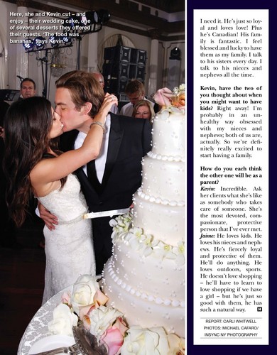  Kevin and Jaime's wedding [magazine scans]
