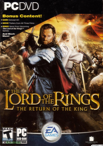 LOTR: Return of the King - PC game cover (Front)