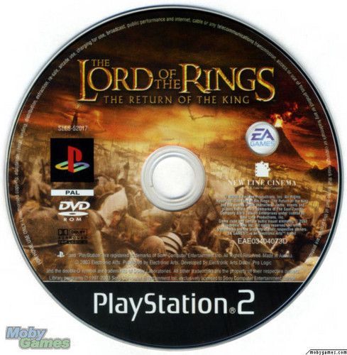  LOTR: Return of the King - PS2 game disc