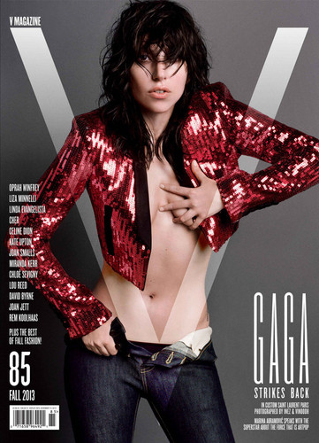  Lady Gaga for V Magazine - V85 Cover 1: Yves Saint Laurent