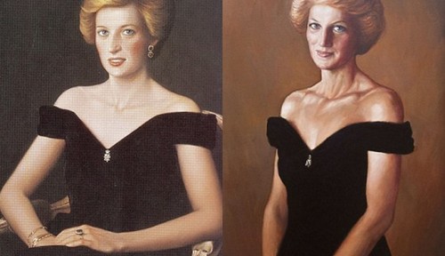  Pictured right is his version of what Diana might look like today