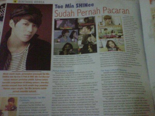  Taemin appears in Indonesian Magazine for the WGM